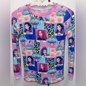 Colorful Cartoon Graphic Sweatshirt